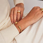 Gold torque bracelet
