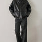 Gamma supple leather jacket