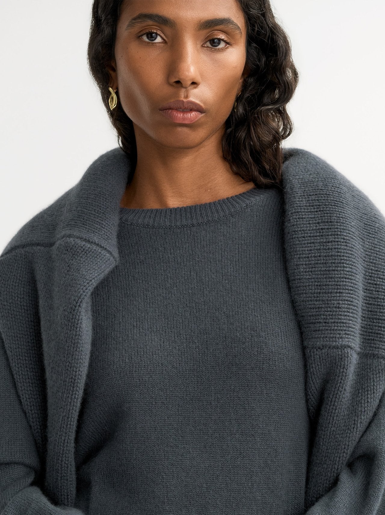 Boyfriend crewneck anthracite