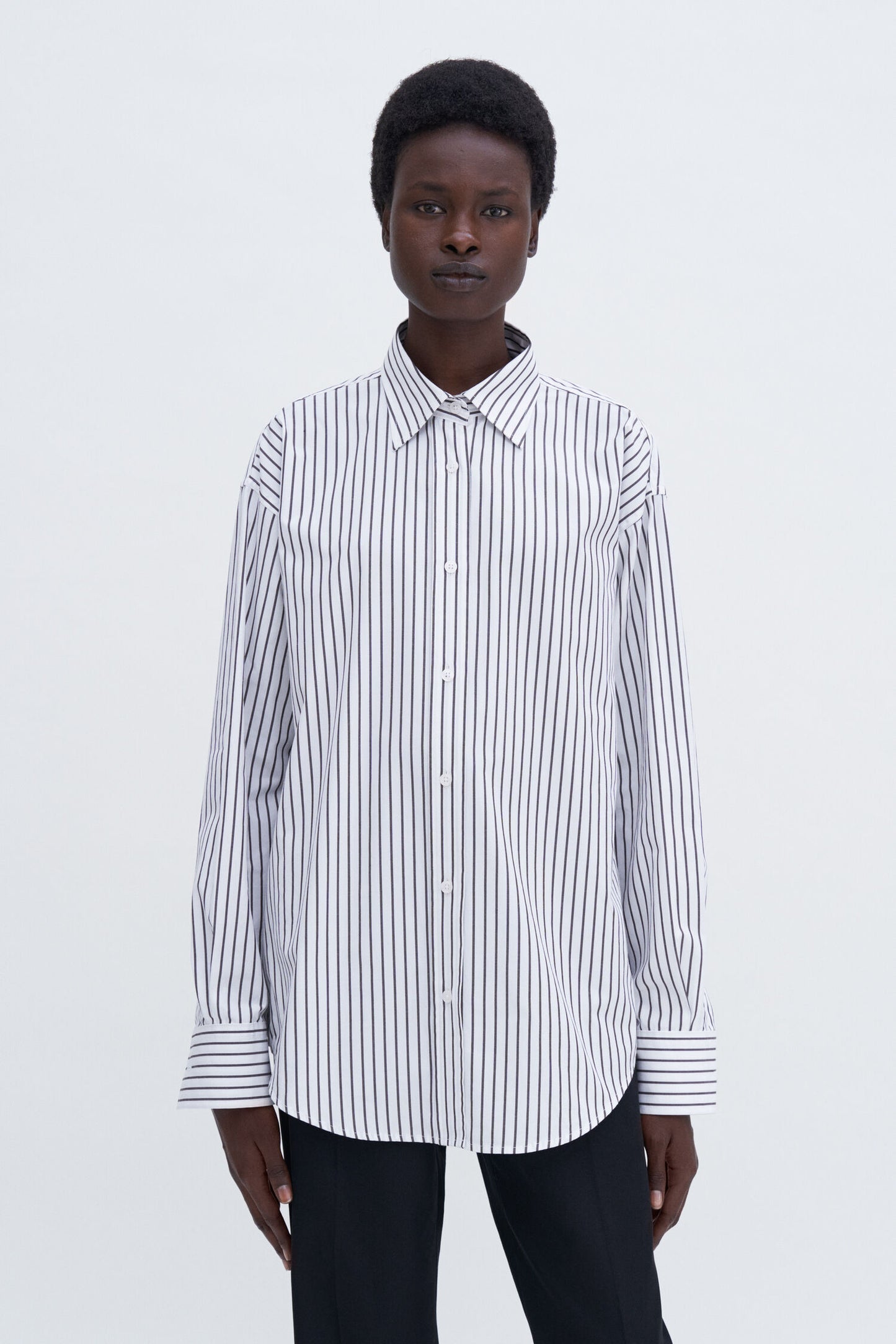 Classic brown stripe shirt