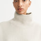 Boyfriend turtleneck in chalk