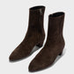 Yasmin cow suede leather - moka