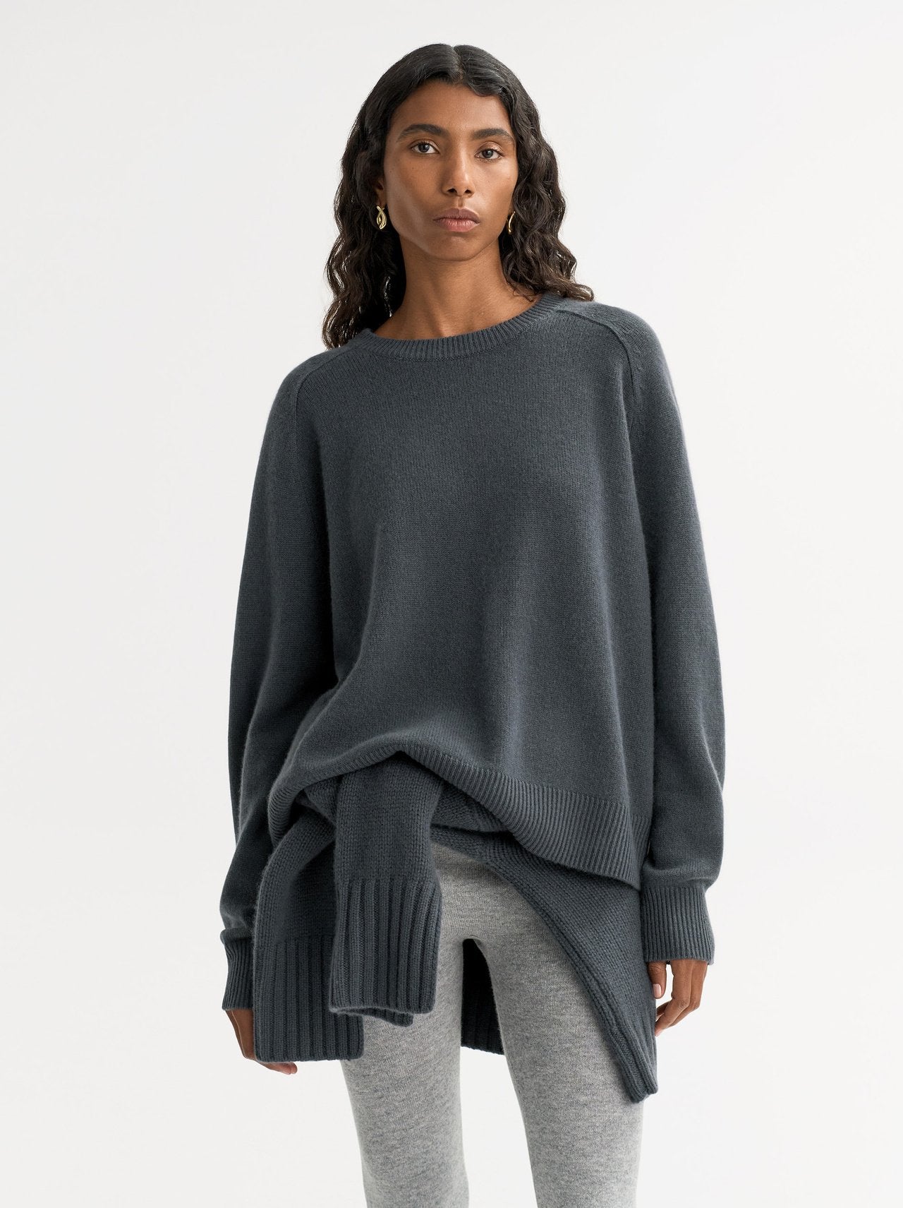 Boyfriend crewneck anthracite