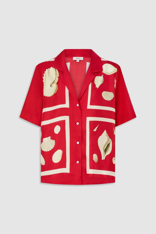 Camp shirt red ribbon