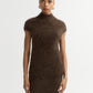 Brushed cashmere top mocha