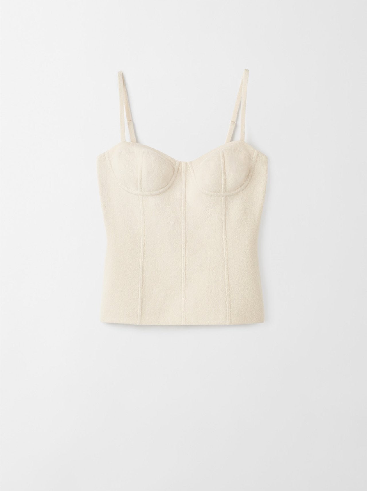 Double knit singlet feather white