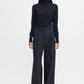 Darcey wool trouser in black