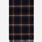 Black brown check scarf