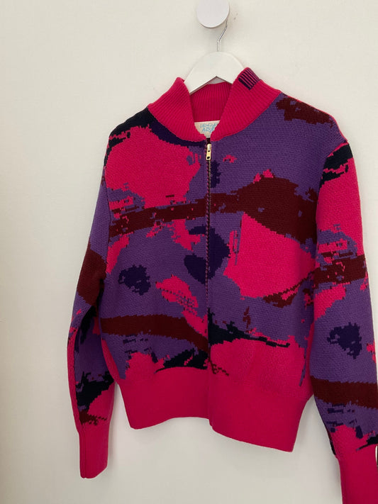 Pink zip bomber
