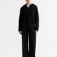 Chunky cashmere hoodie black