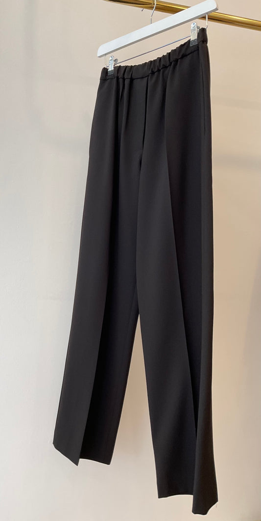 New easy fit pants dark brown