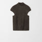 Brushed cashmere top mocha