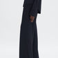 Fluid jersey trouser black