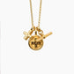 Gold Moi & Toi cluster on belcher chain