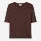 Elena tee in dark chocolate