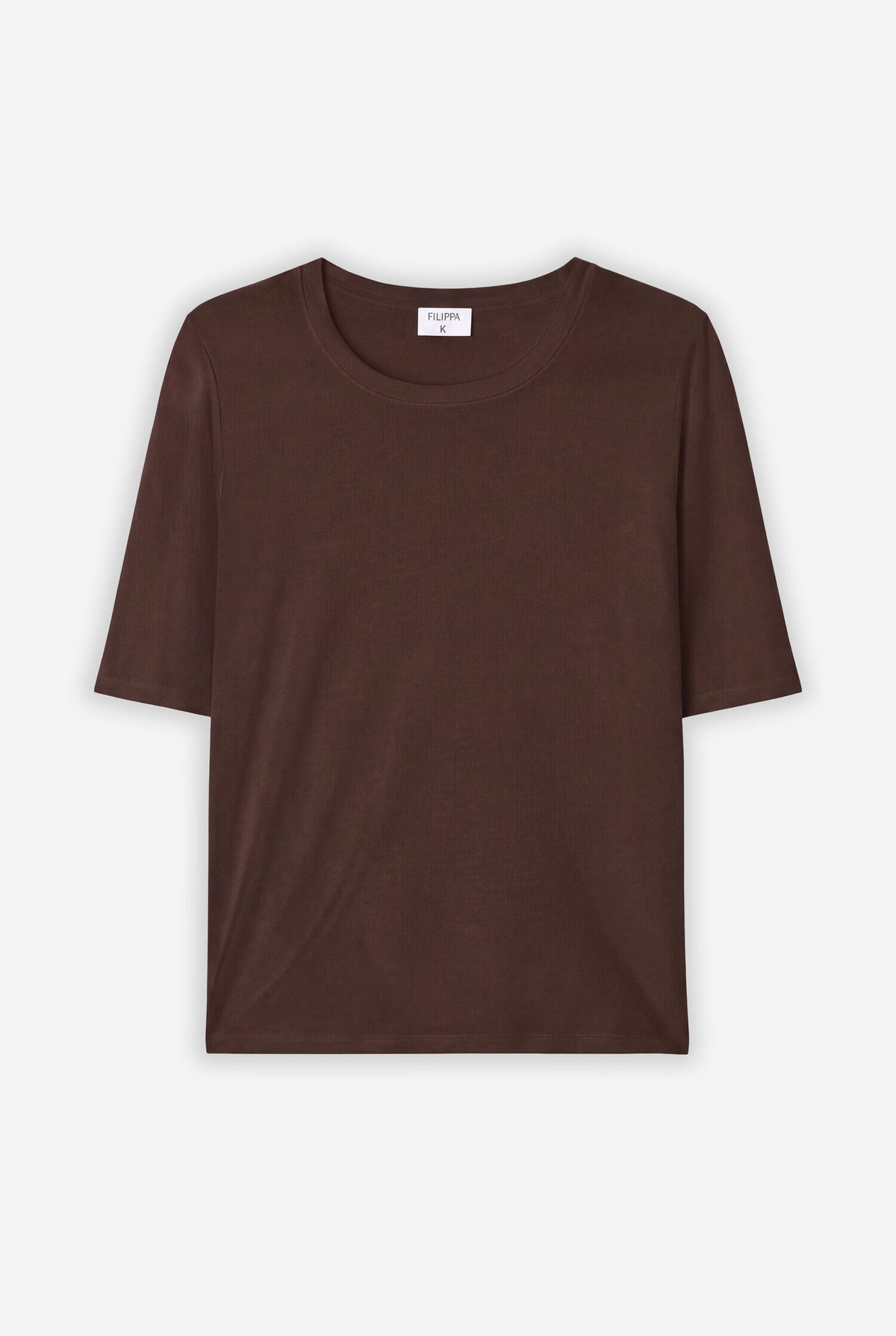 Elena tee in dark chocolate