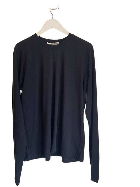 Marin navy cotton & cashmere basic