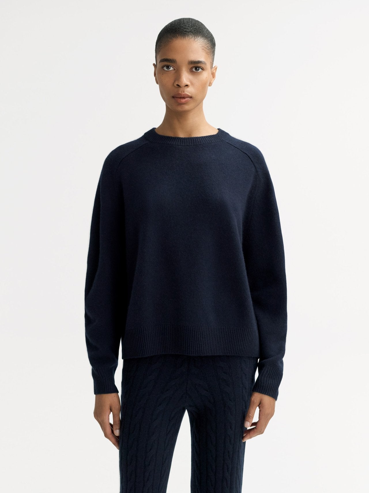 Boyfriend crewneck navy