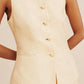 Rio vest dusty citron