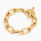 Medium Gold Oval Linked Bracelet