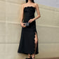 Rosebud lace skirt black