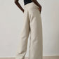 Horatio trouser in textured cotton - light grey