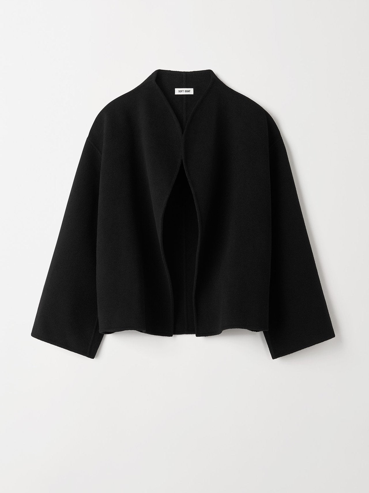 Short cashmere jacket black