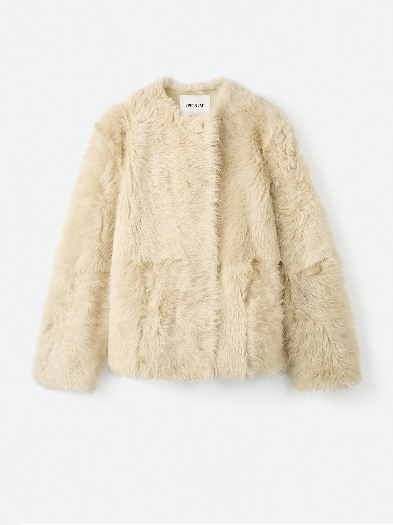 Shearling jacket chalk