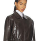 Nahla cropped jacket in brown