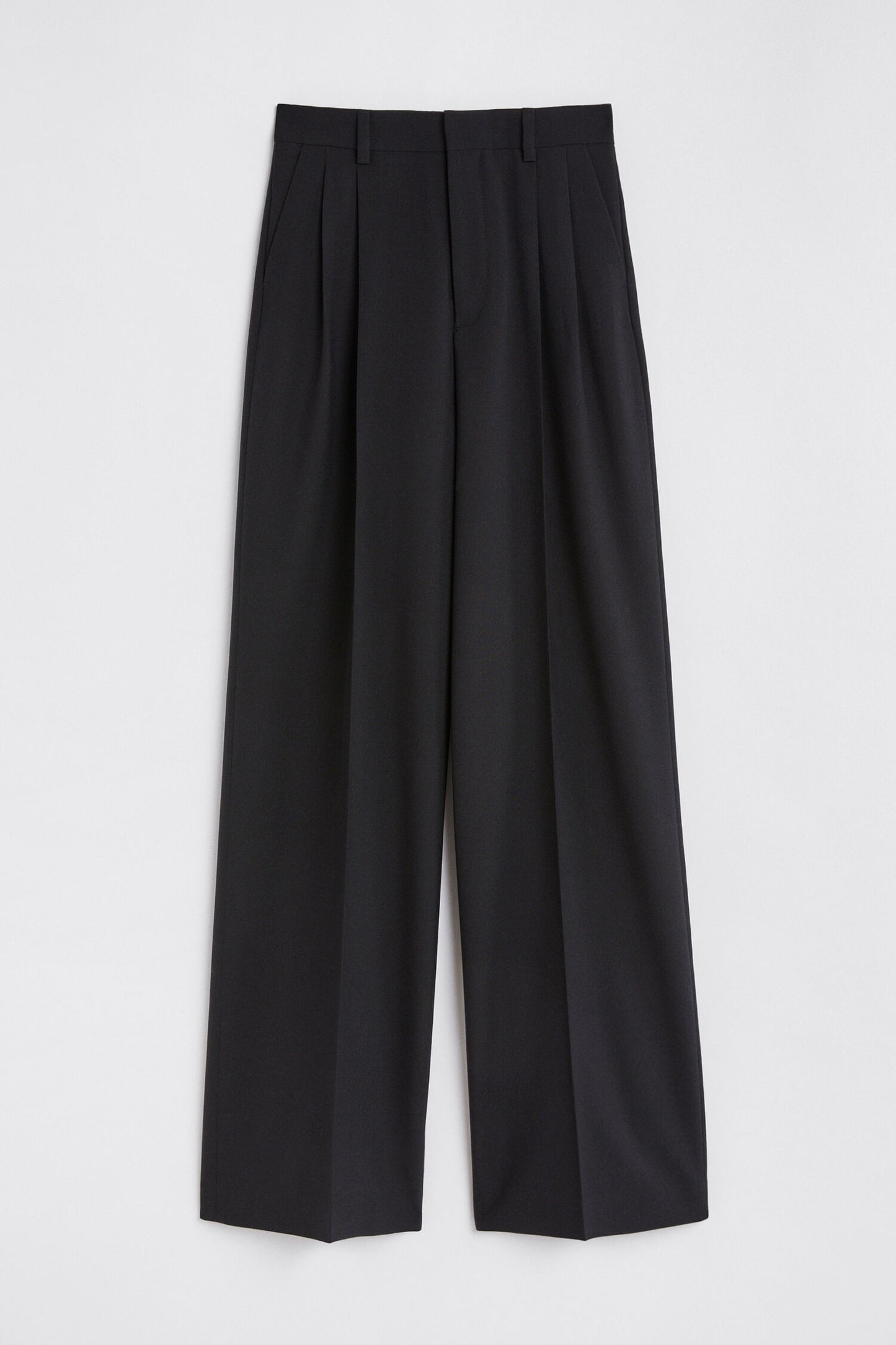 Darcey wool trouser - black