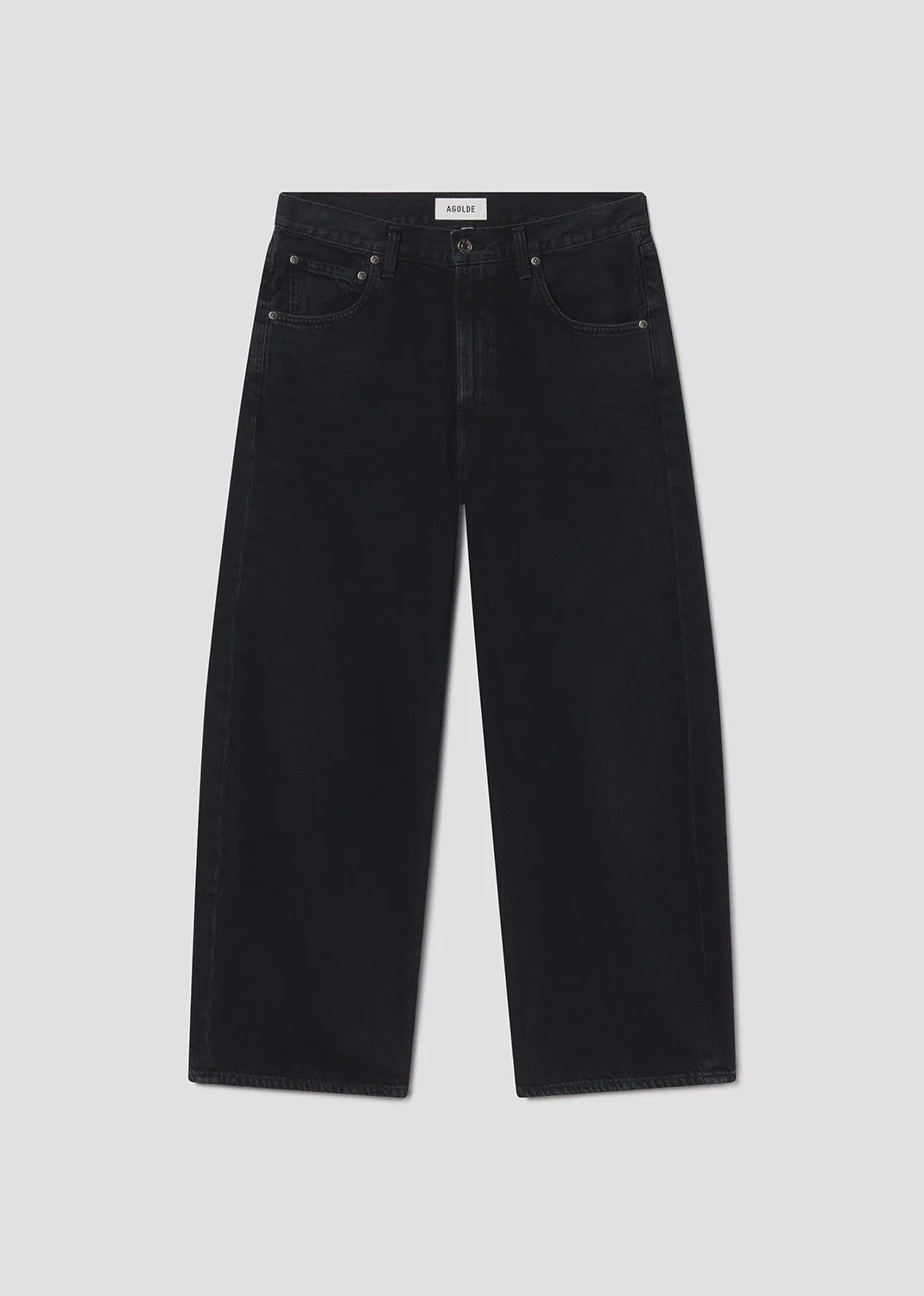 Low cure jean in crushed