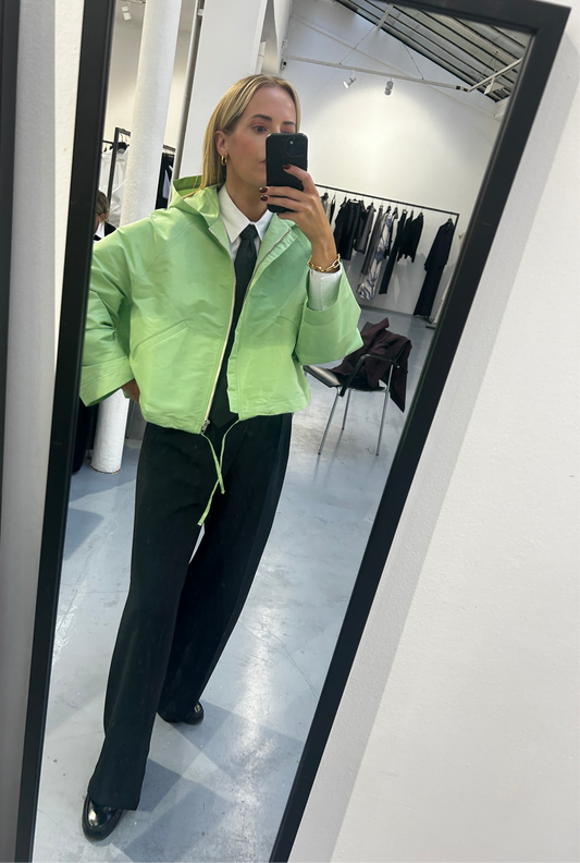 Cropped parka jacket