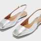 Geraldine slingback silver