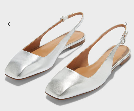 Geraldine slingback silver