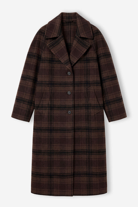 Vented coat - brown