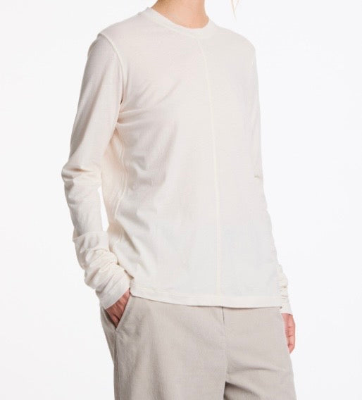 Marin ecru cotton & cashmere basic