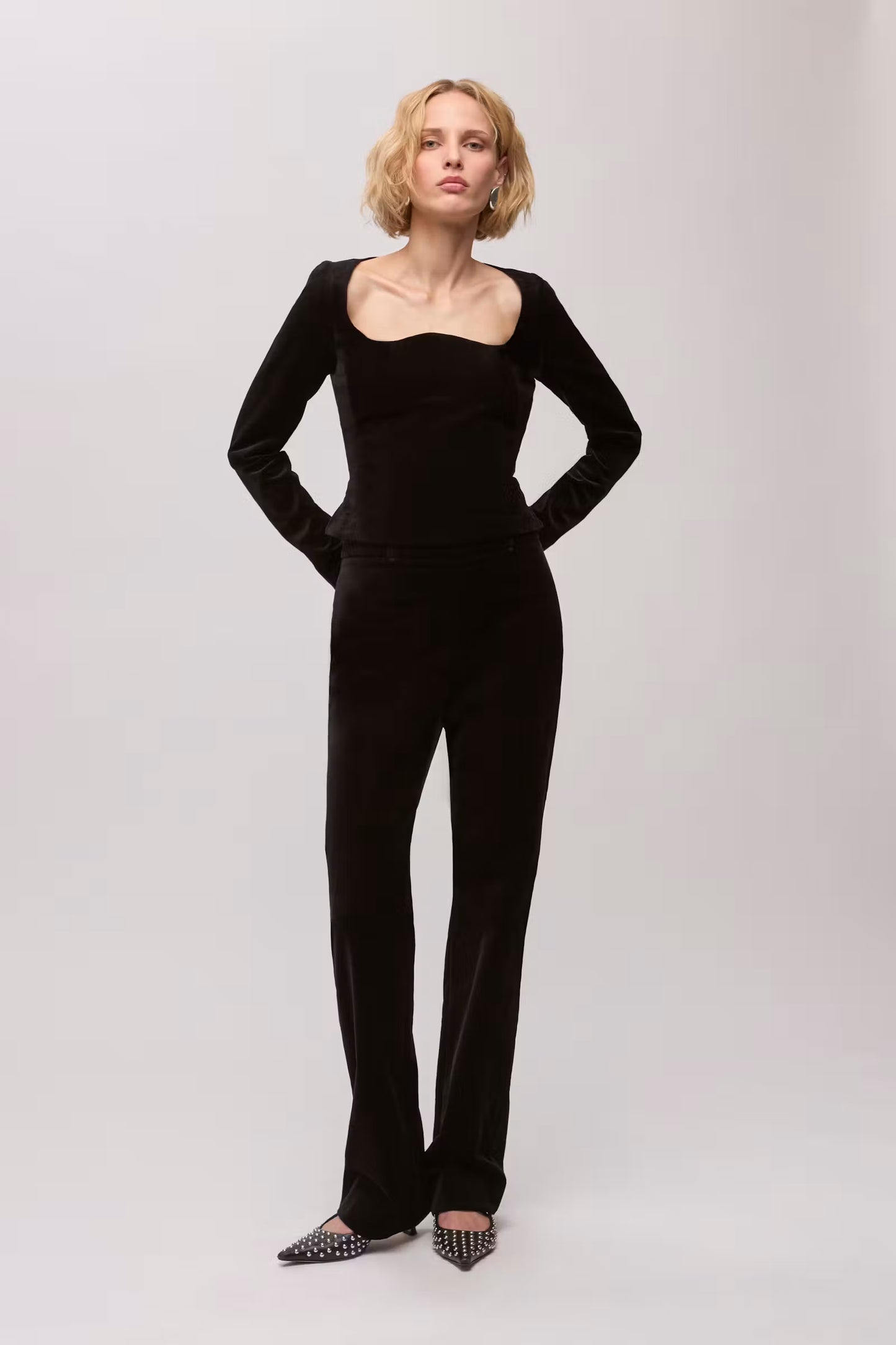 Prune Trousers in Black
