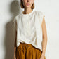 Danube blouse in crinkled cotton - vanilla