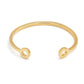 Gold stacking torque bangle