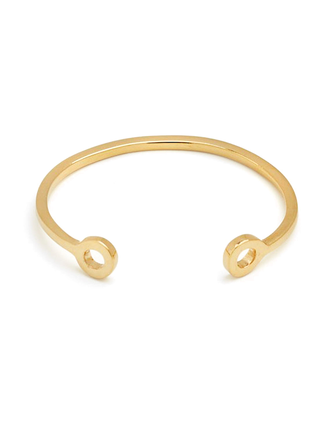 Gold stacking torque bangle