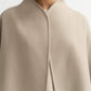 Short jacket dark sand