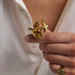 Gold Moi & Toi cluster on belcher chain
