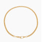 Slim gold curb clipt necklace