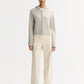 Chunky cashmere hoodie chalk