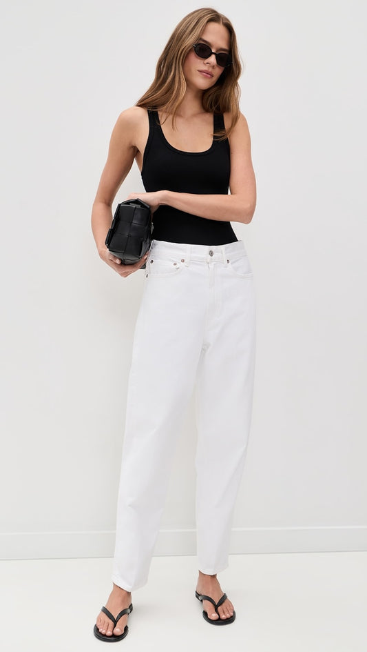 80s jeans in marshmallow