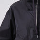Lydia nylon popover anorak - black