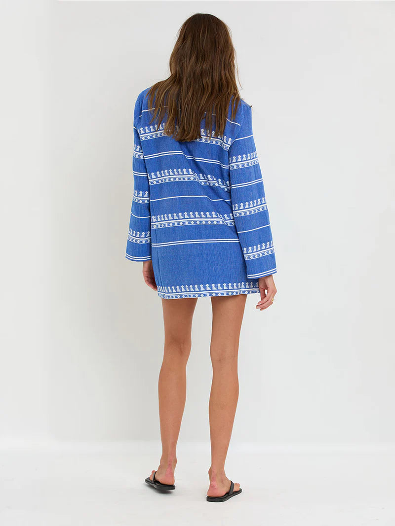 Raey column dress - tebibi blue