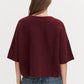 Wool yak tee - mahogany red
