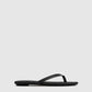Woven flip flop black