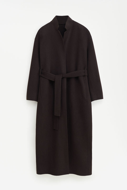 Alexa coat dark chocolate
